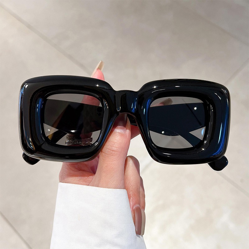 Street Fashion Photo - New Women Square Sunglasses Female Funny