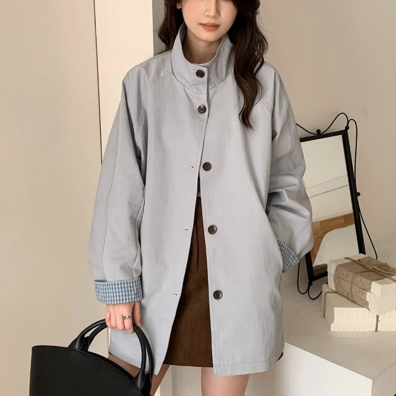 Street Fashion England - SuperAen England Style High Street Mid-length