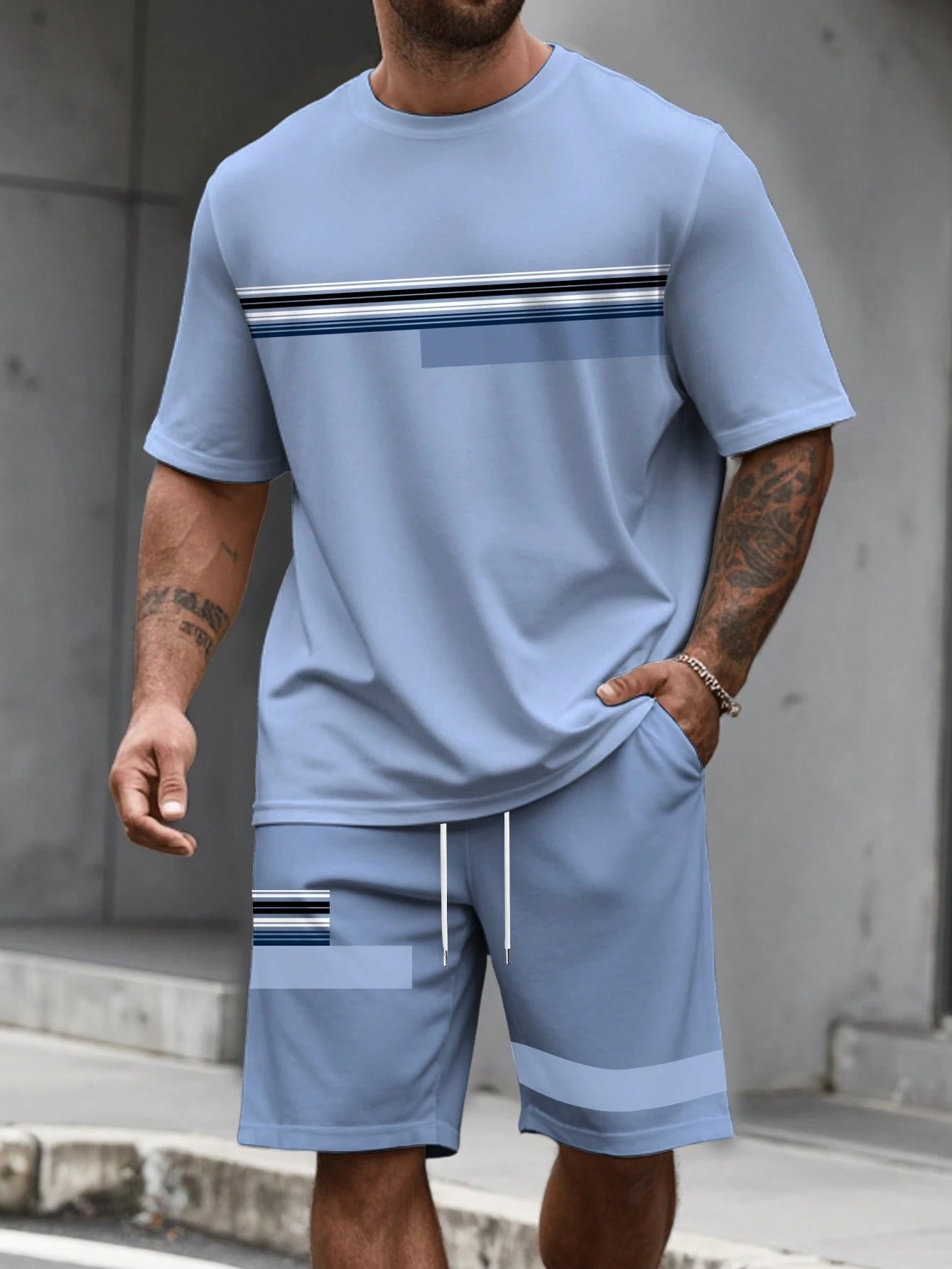 Street Fashion Summer 2026 - 2026 Summer New Men's Short-Sleeved Shorts