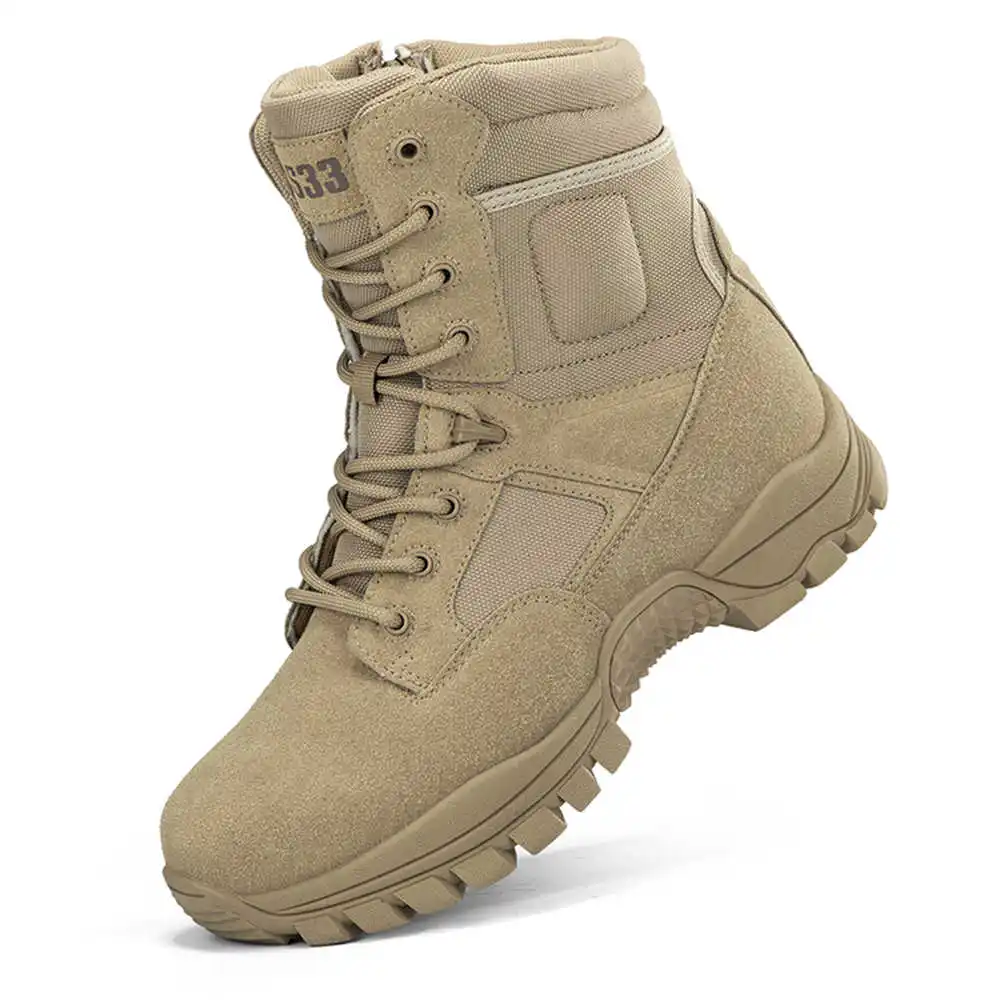 Street Fashion Vietnam - Nonslip Genuine Leather Hiking Boots Designer