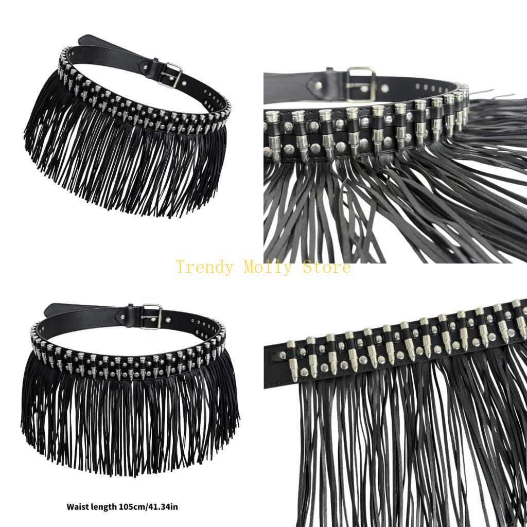 Street Fashion Reference - N5KB Edgy PU Leather Waist Belt