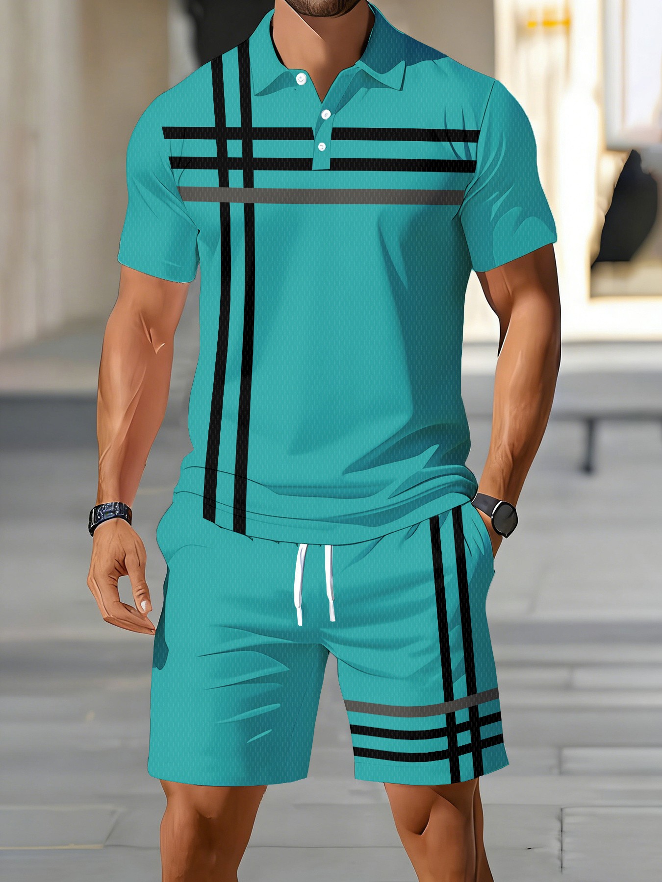 Street Fashion Summer 2026 - 2026 Summer American Men's Polo Shirt