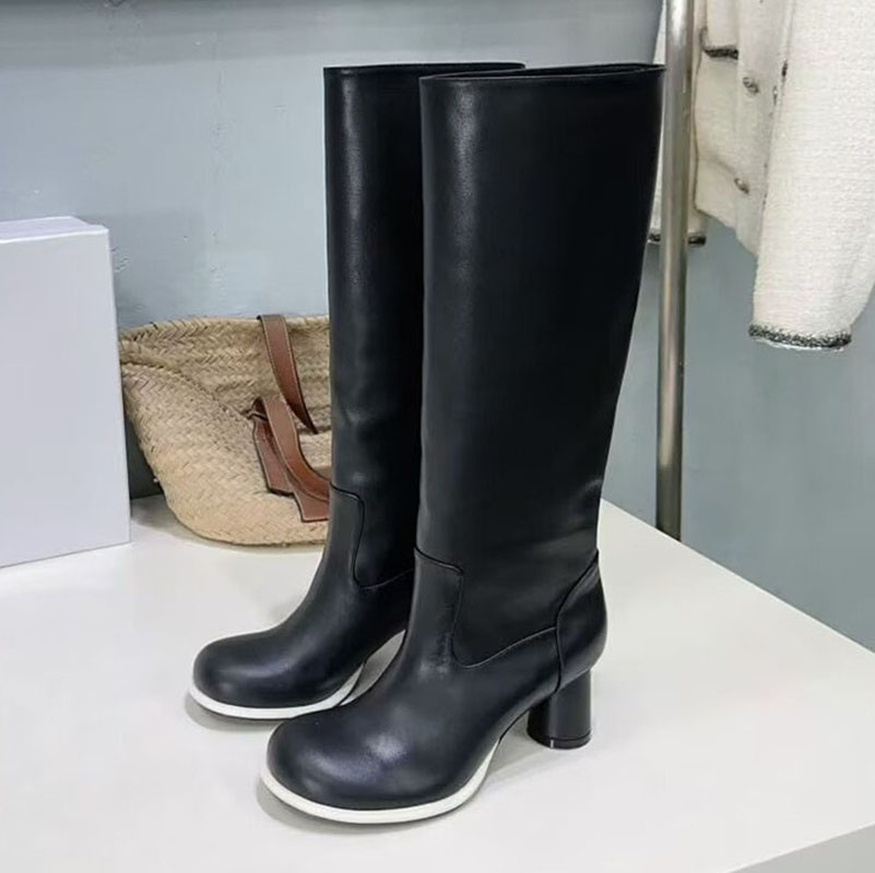 Street Fashion Rome 2025 - Genuine Leather Stretch Boots Women Fashion