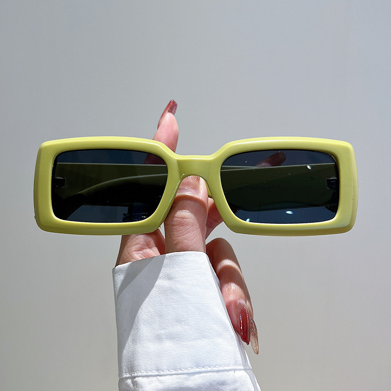 Street Fashion Photo - New Rectangular Women's Sunglasses Men Vintage