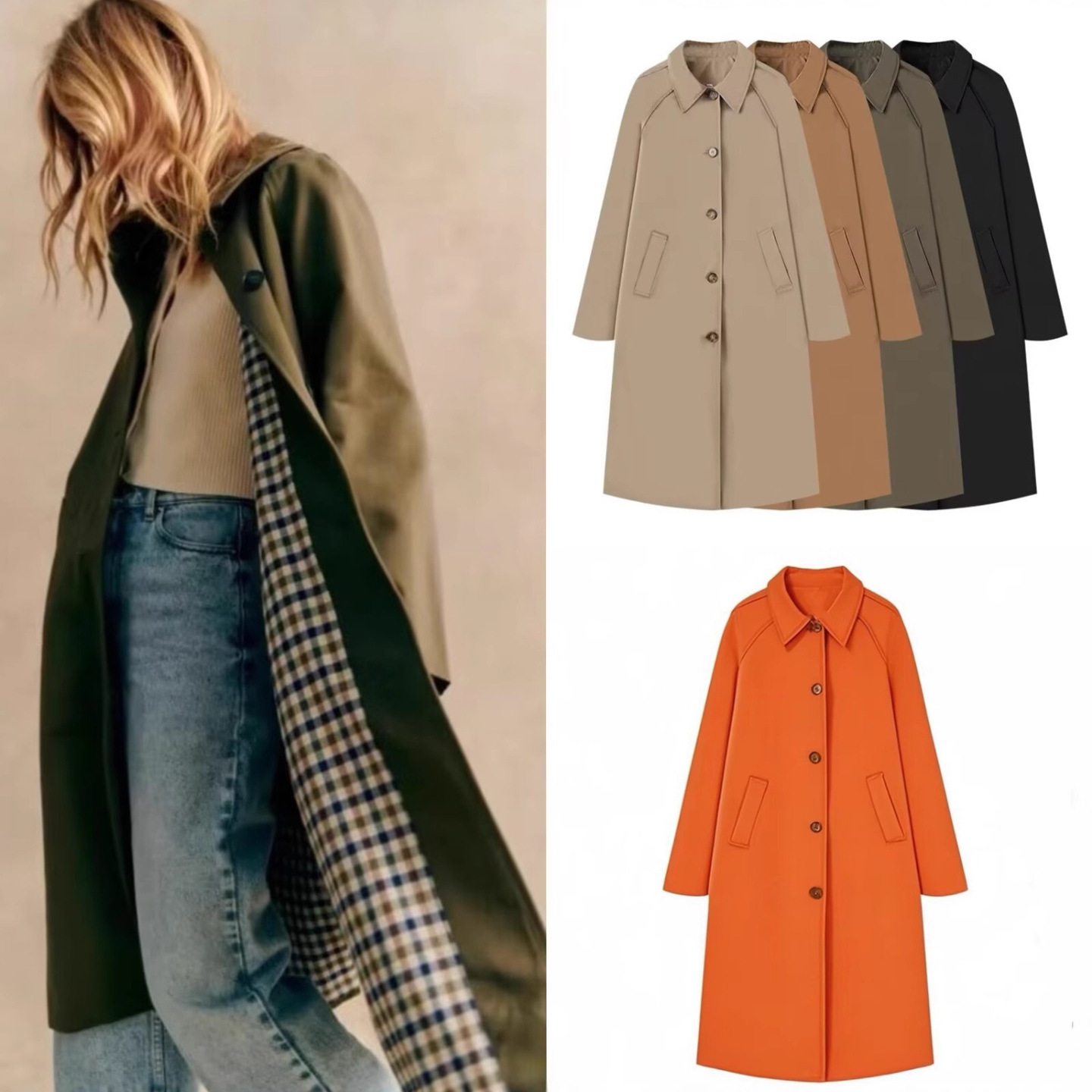 Women's Fashion Long Trench Co - Street Fashion England recension och pris