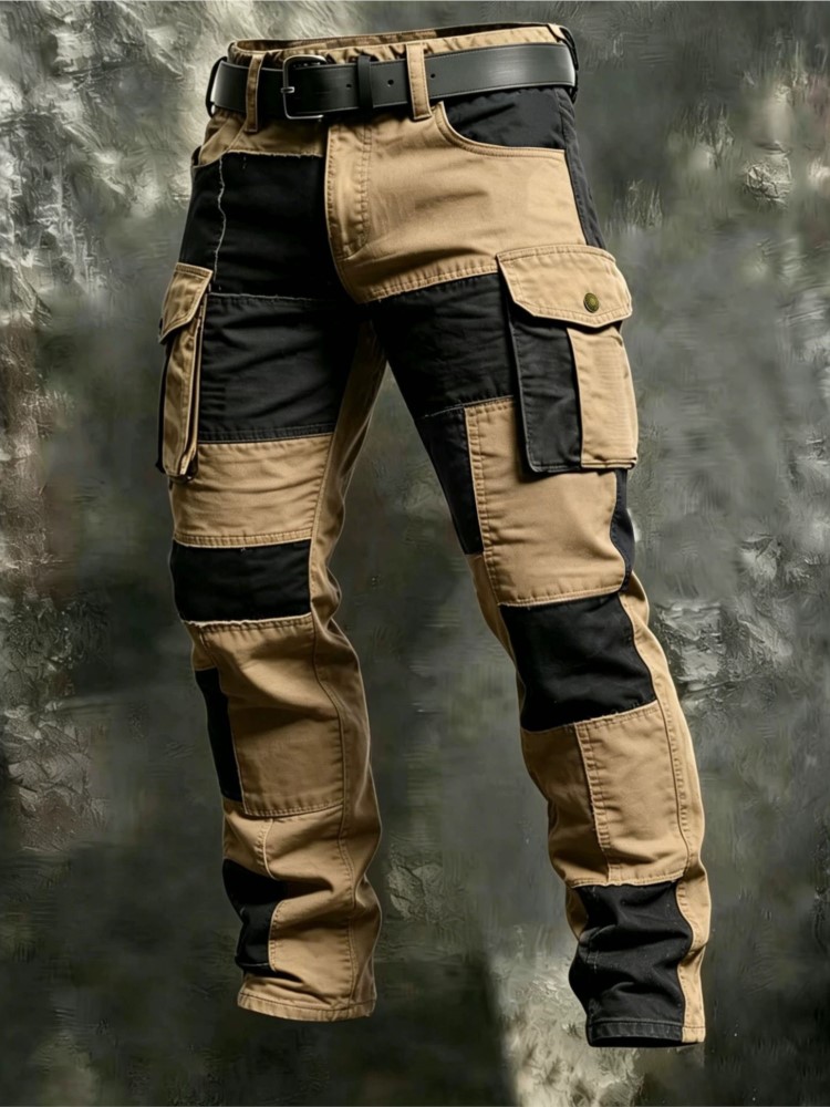 Cotton Men Cargo Pants Khaki C - Cargo Pant Wide recension och pris