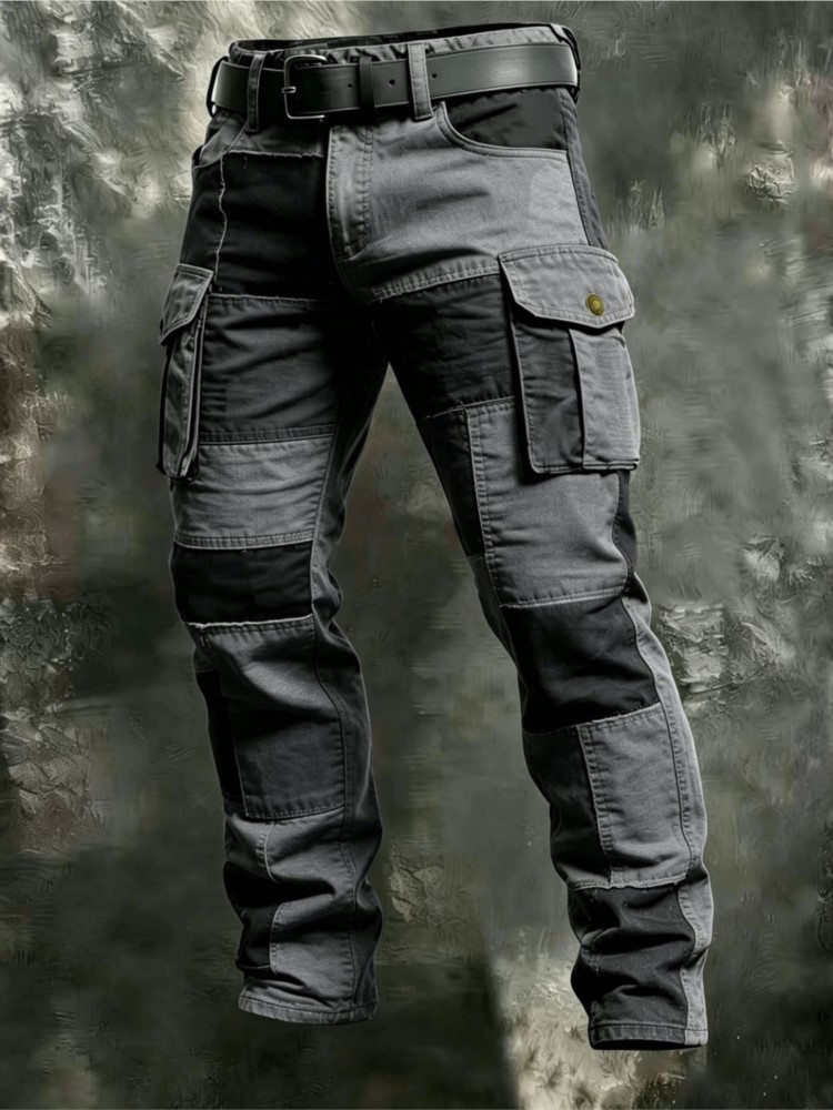 Cotton Men Cargo Pants Khaki C - Cargo Pant Wide recension och pris