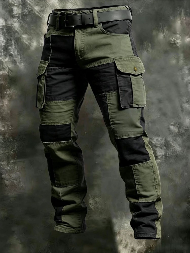 Cotton Men Cargo Pants Khaki C - Cargo Pant Wide recension och pris