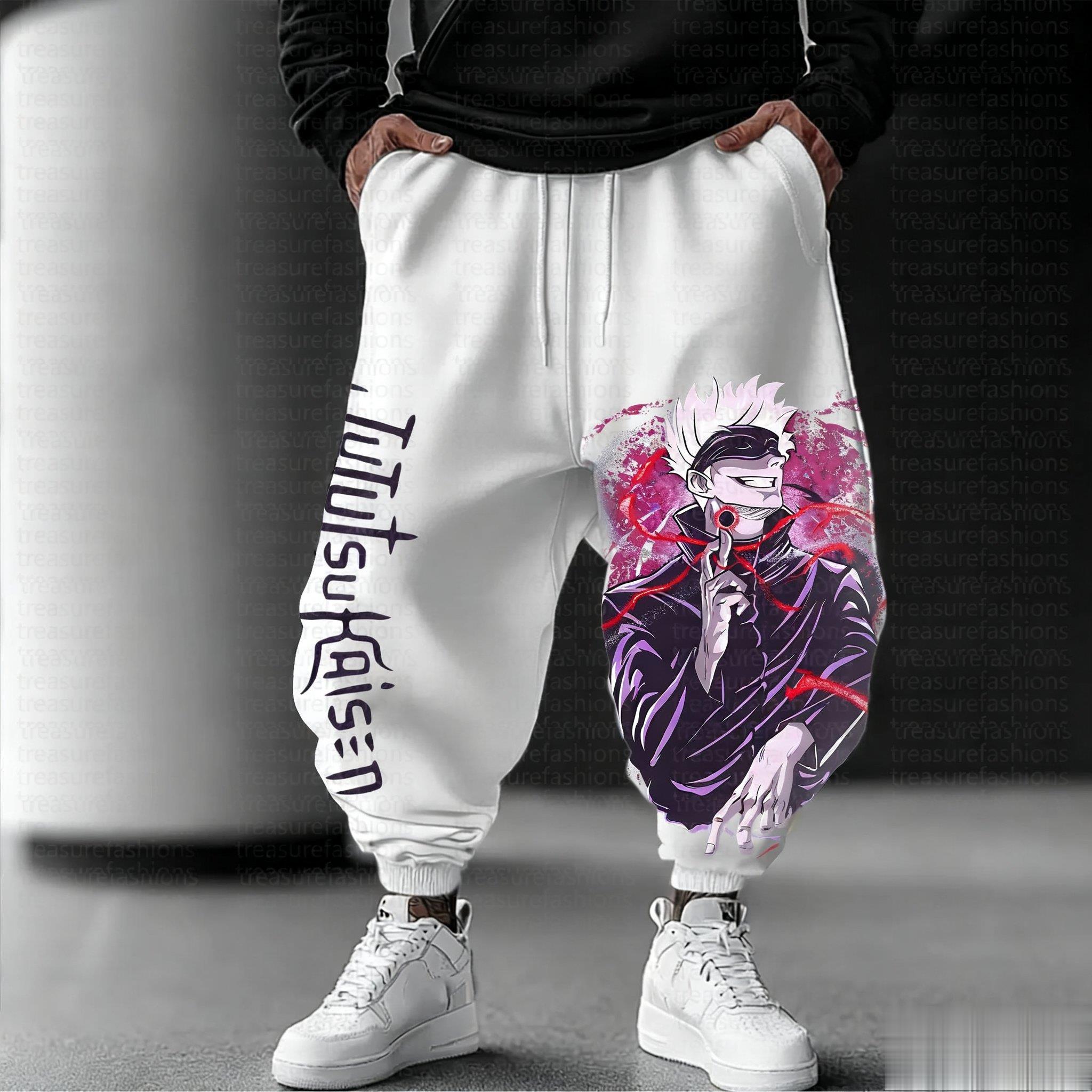 Jujutsu Kaisen Men Jogging Pan - Street Fashion Japan recension och pris