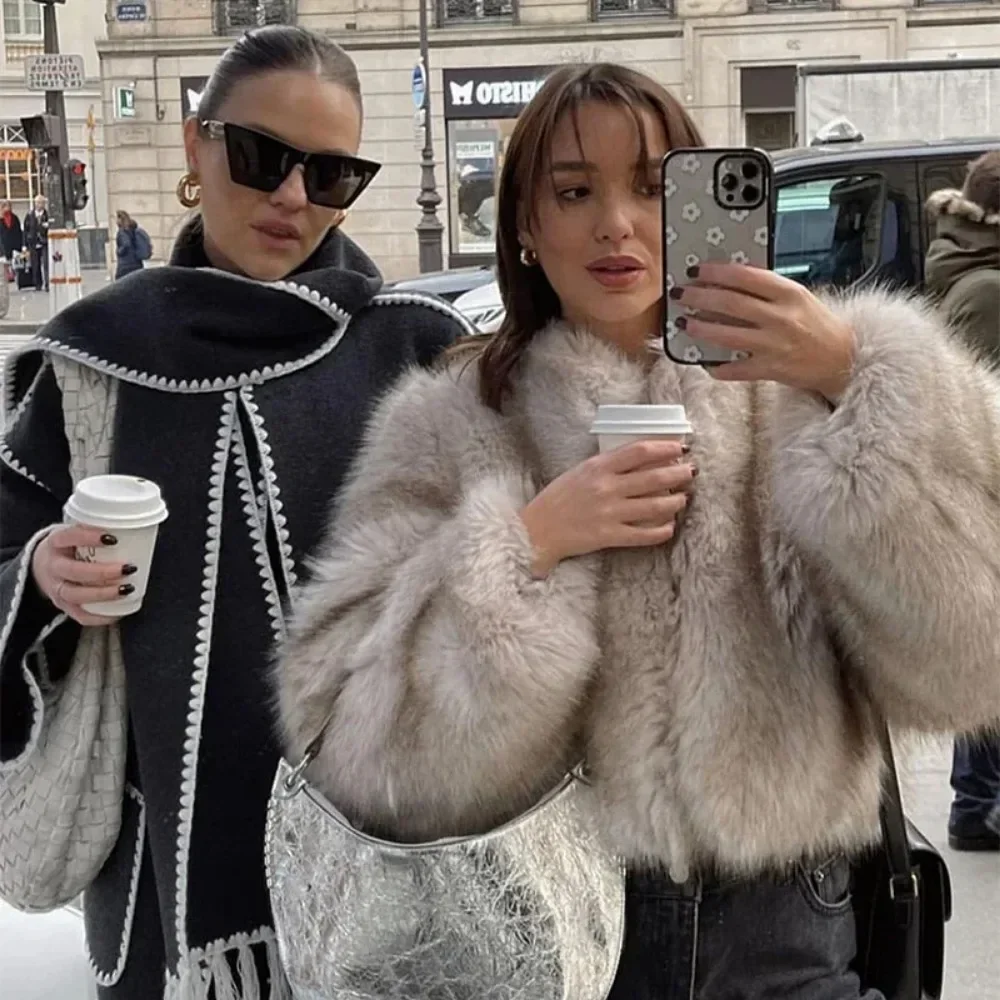 OFTBUY Faux Fur Jacket Women S - Street Fashion Week recension och pris