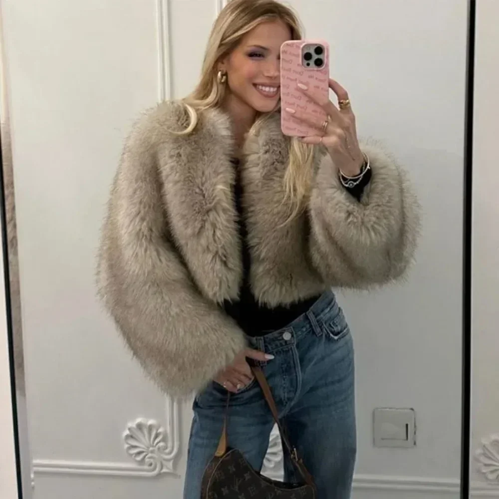 OFTBUY Faux Fur Jacket Women S - Street Fashion Week recension och pris