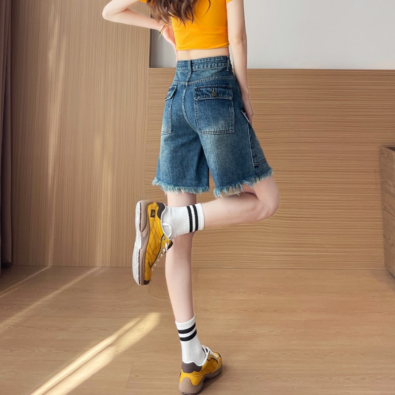 Women's Shorts Jorts High Wais - Cargo Pant Wide recension och pris