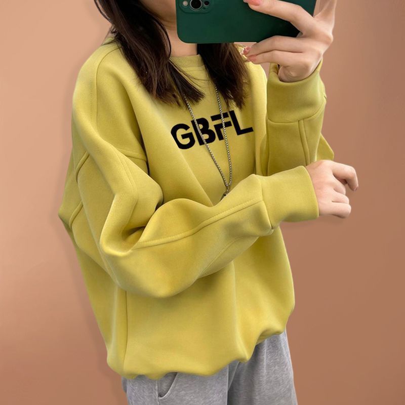 2026 Autumn Winter Oversized P - Oversized Crewneck Fleece recension och pris