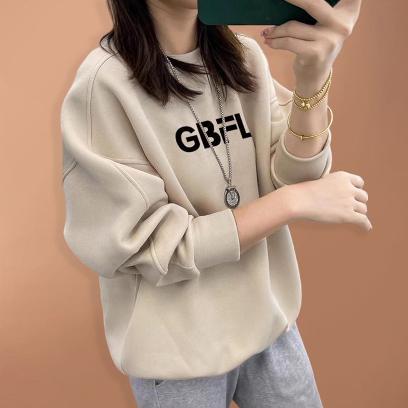 2026 Autumn Winter Oversized P - Oversized Crewneck Fleece recension och pris