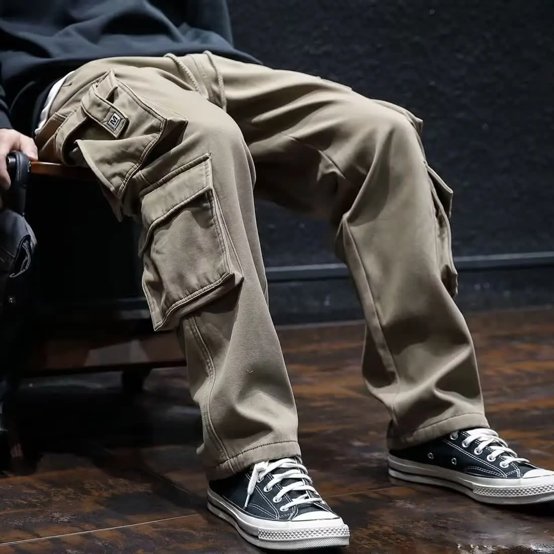 Wide Multi Pocket Trousers Man - Cargo Pant Wide recension och pris