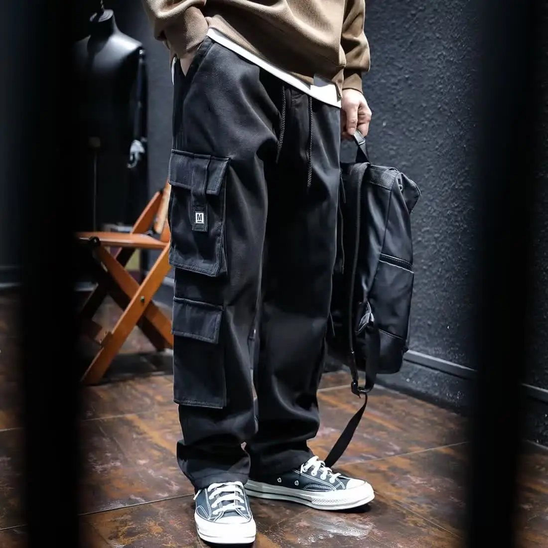 Wide Multi Pocket Trousers Man - Cargo Pant Wide recension och pris