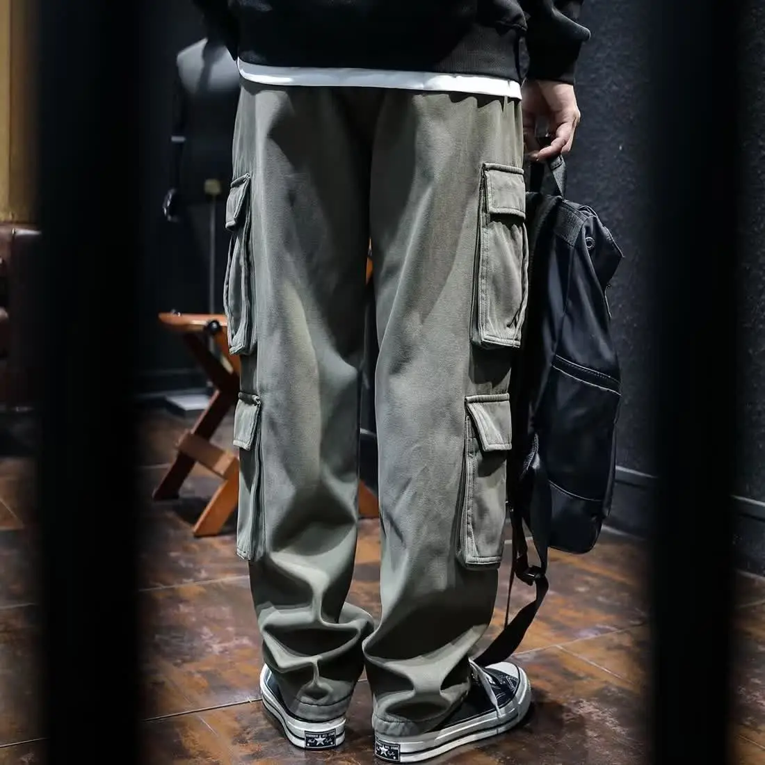 Wide Multi Pocket Trousers Man - Cargo Pant Wide recension och pris