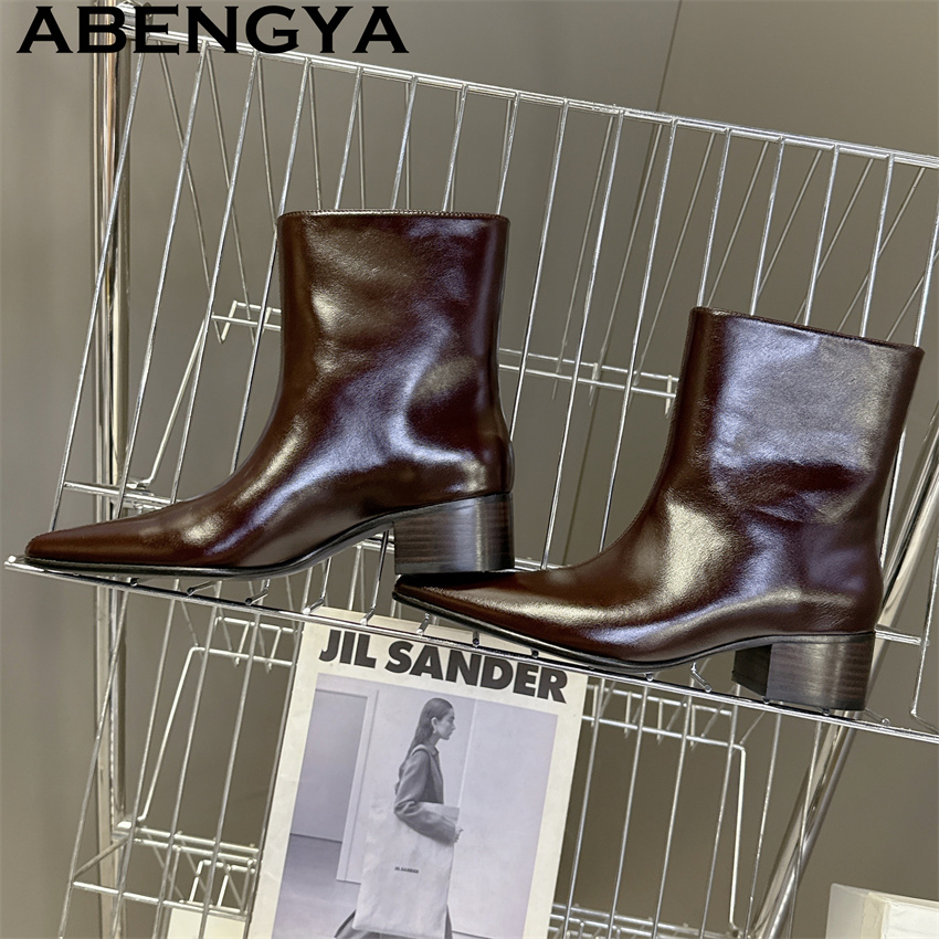 Brown Black Genuine Leather Po - Street Fashion Week recension och pris