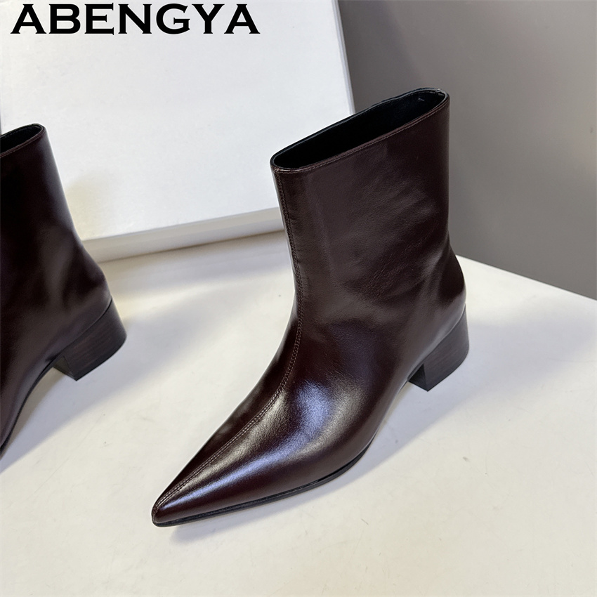Brown Black Genuine Leather Po - Street Fashion Week recension och pris