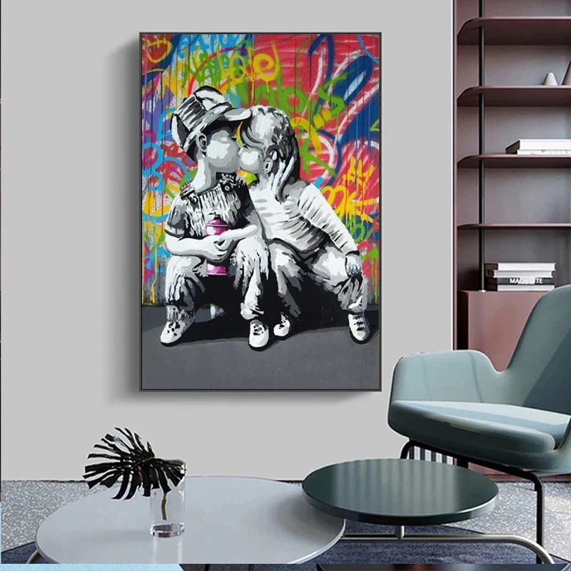 Modern Street Pop Art Mural Ba - Street Fashion Poster recension och pris