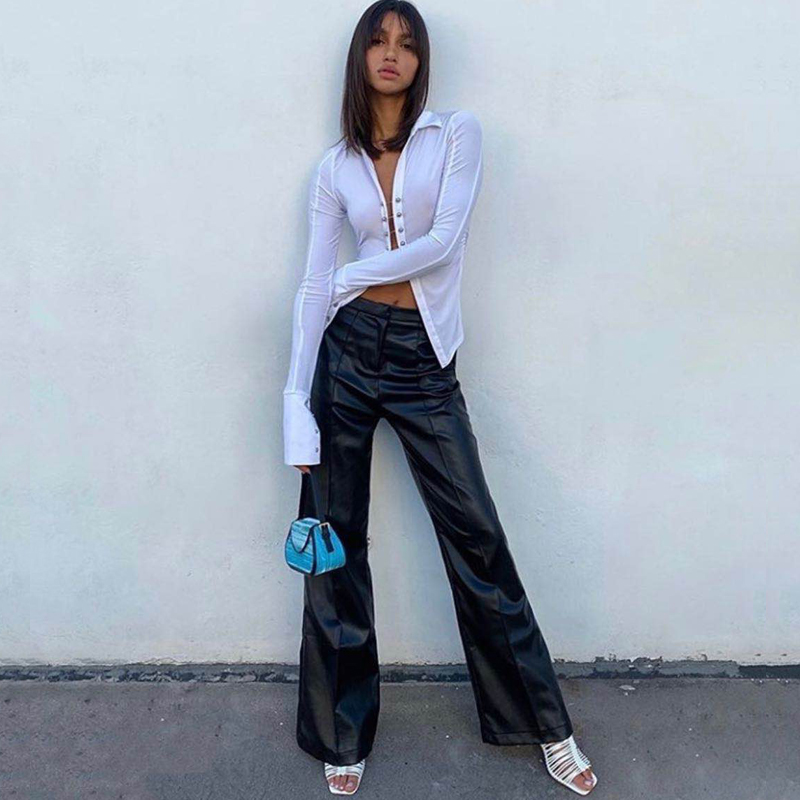 Eco-Friendly High-Waist Straig - Street Fashion Week recension och pris
