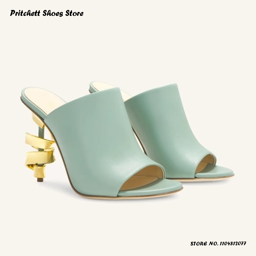 Women's Spiral High Heel Leath - Street Fashion Rome 2025 recension och pris