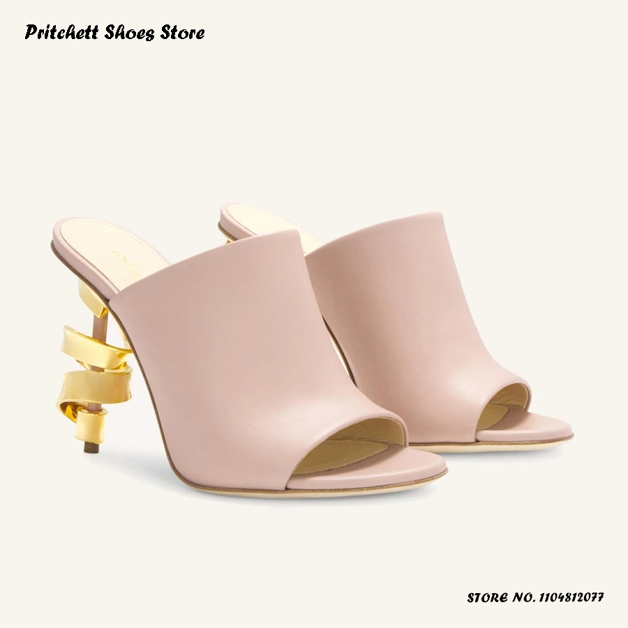 Women's Spiral High Heel Leath - Street Fashion Rome 2025 recension och pris