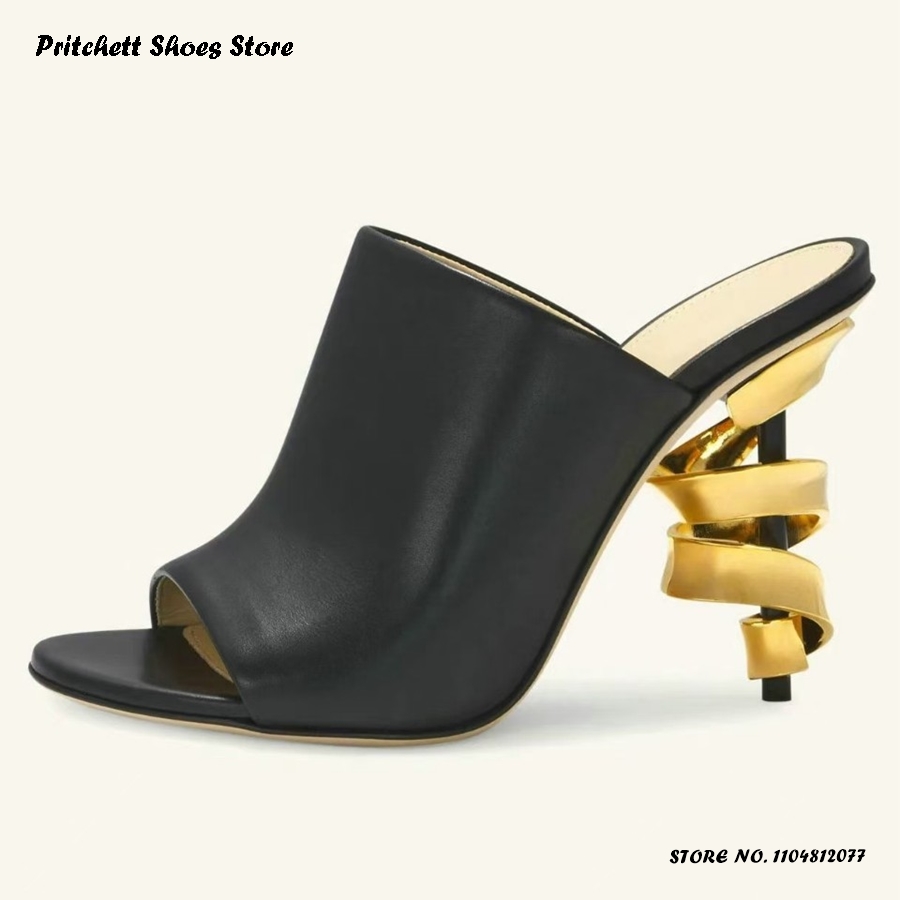 Women's Spiral High Heel Leath - Street Fashion Rome 2025 recension och pris