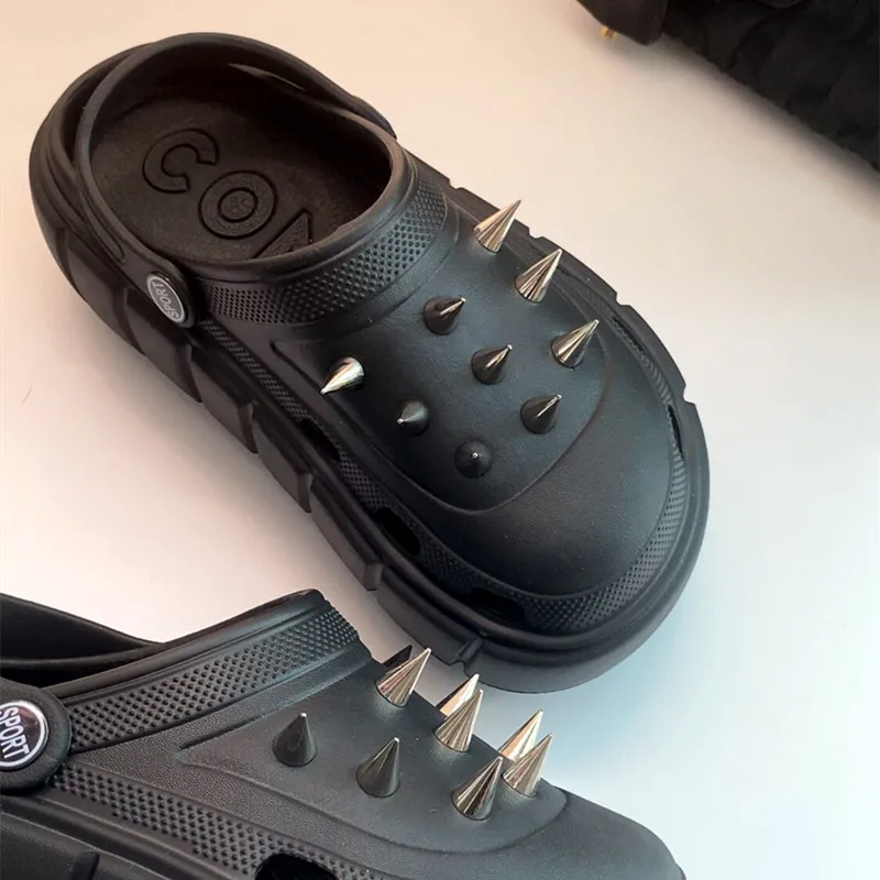 Y2K style Rivet Hole Shoes Wom - Street Fashion Trends recension och pris