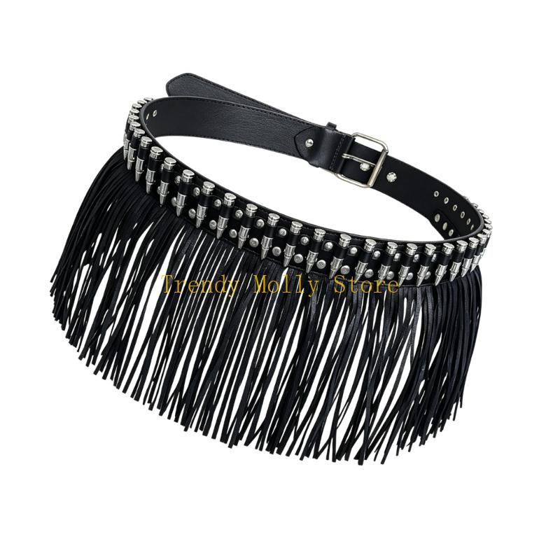 N5KB Edgy PU Leather Waist Bel - Street Fashion Reference recension och pris