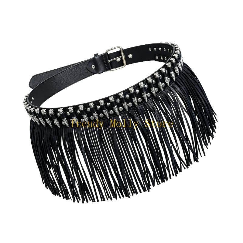 N5KB Edgy PU Leather Waist Bel - Street Fashion Reference recension och pris