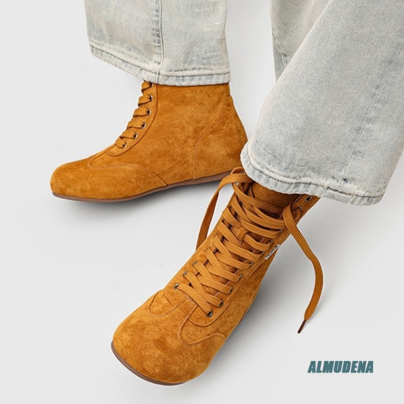 Men's Suede Mid-Calf Lace-Up B - Street Fashion Winter 2026 recension och pris