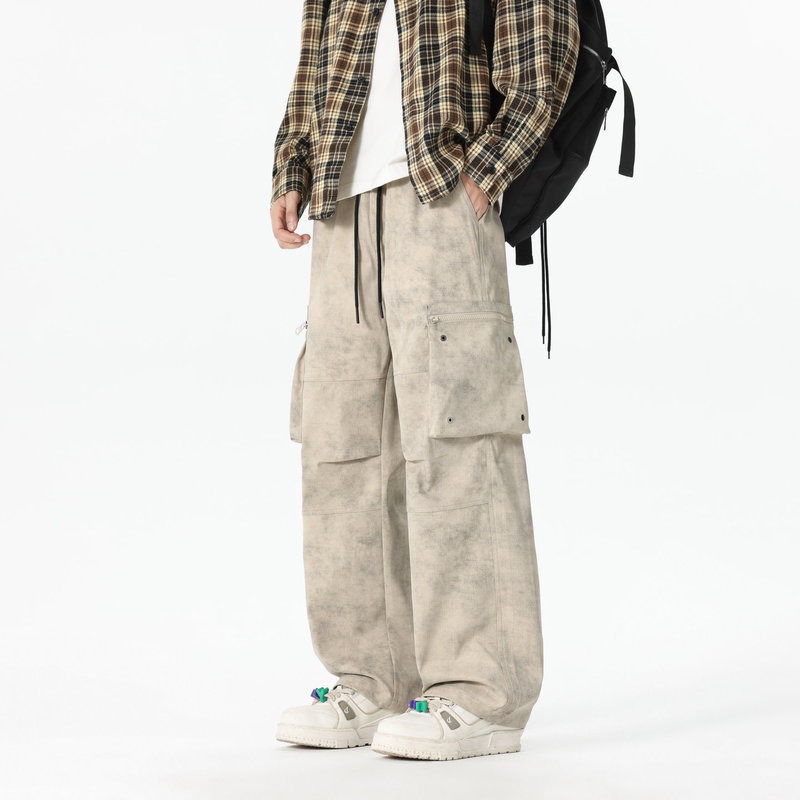 Men's Elastic High-waist Pocke - Cargo Pant Wide recension och pris