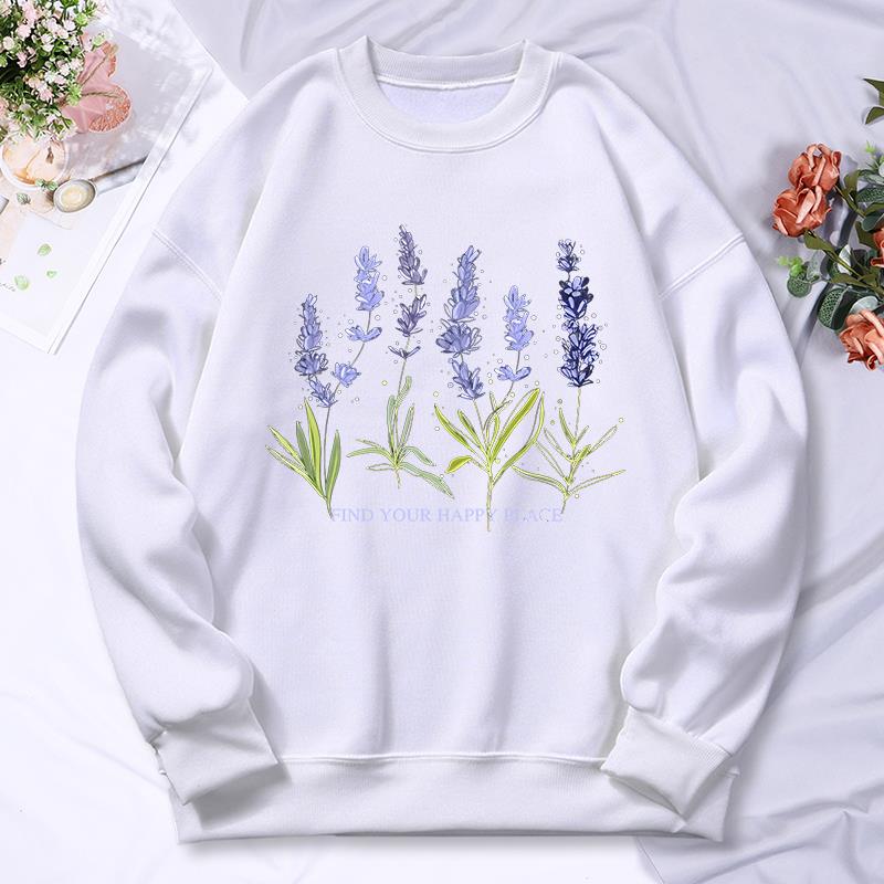 Beautiful Of Lavender Printing - Oversized Crewneck Fleece recension och pris