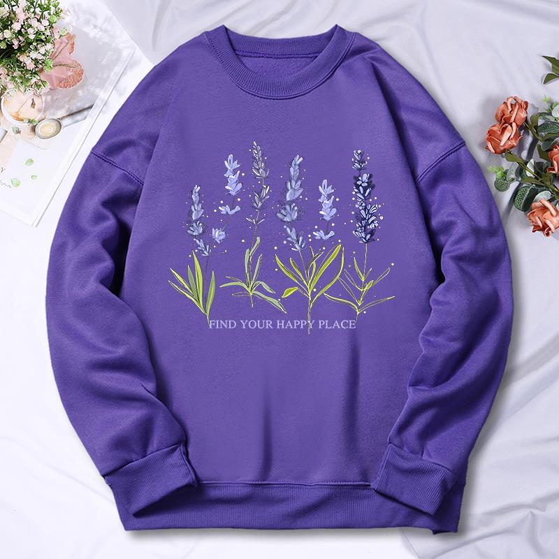 Beautiful Of Lavender Printing - Oversized Crewneck Fleece recension och pris