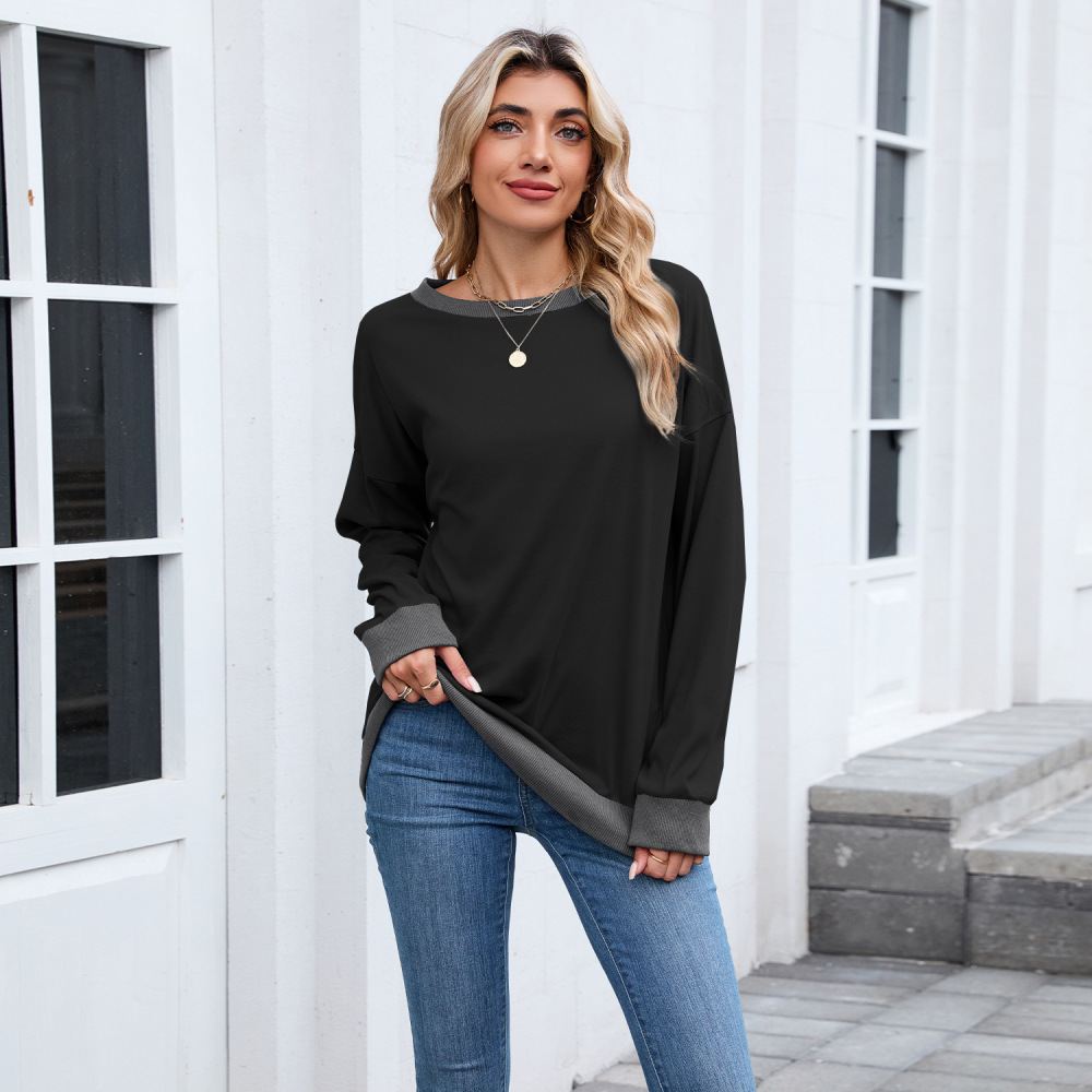 Women Fashion Loose Sweatshirt - Oversized Crewneck Fleece recension och pris