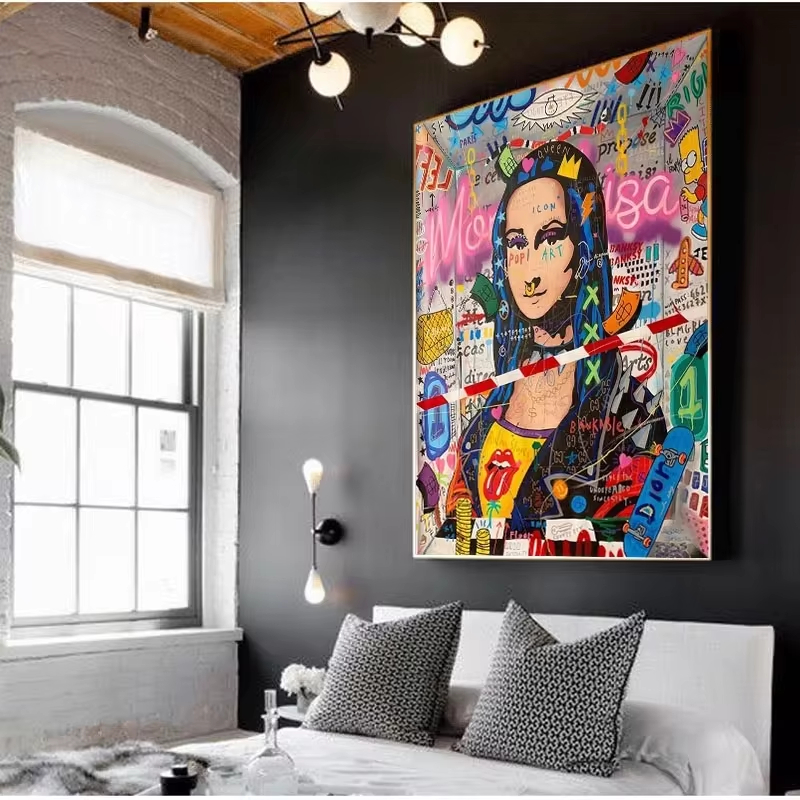 Abstract Graffiti Street Art F - Street Fashion Poster recension och pris