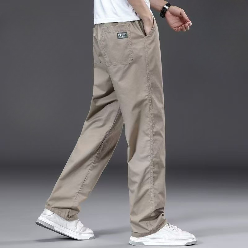 Mens 2026 Summer Thin Pure Cot - Cargo Pant Wide recension och pris