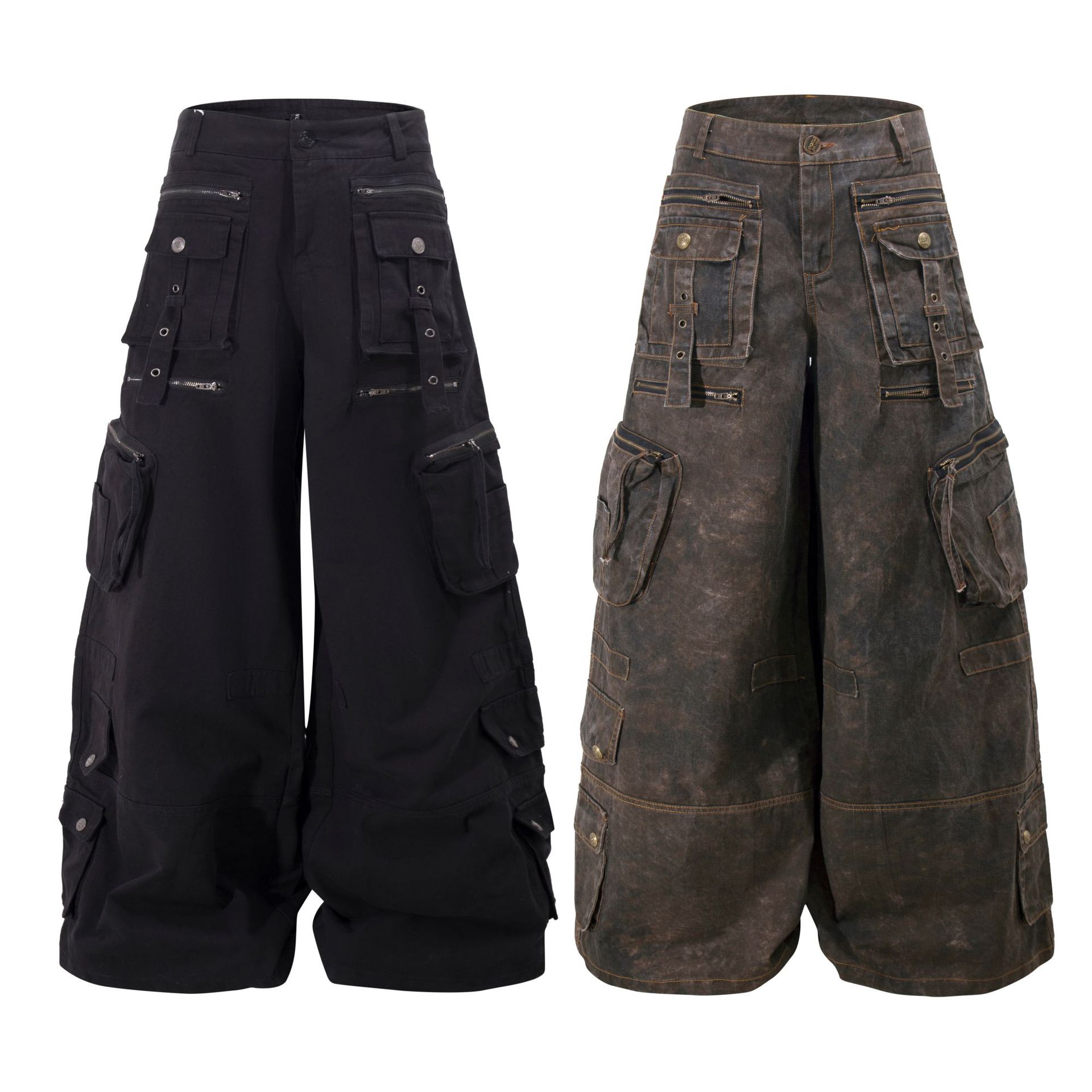 Grunge Techwear Wide Leg Cargo - Cargo Pant Wide recension och pris