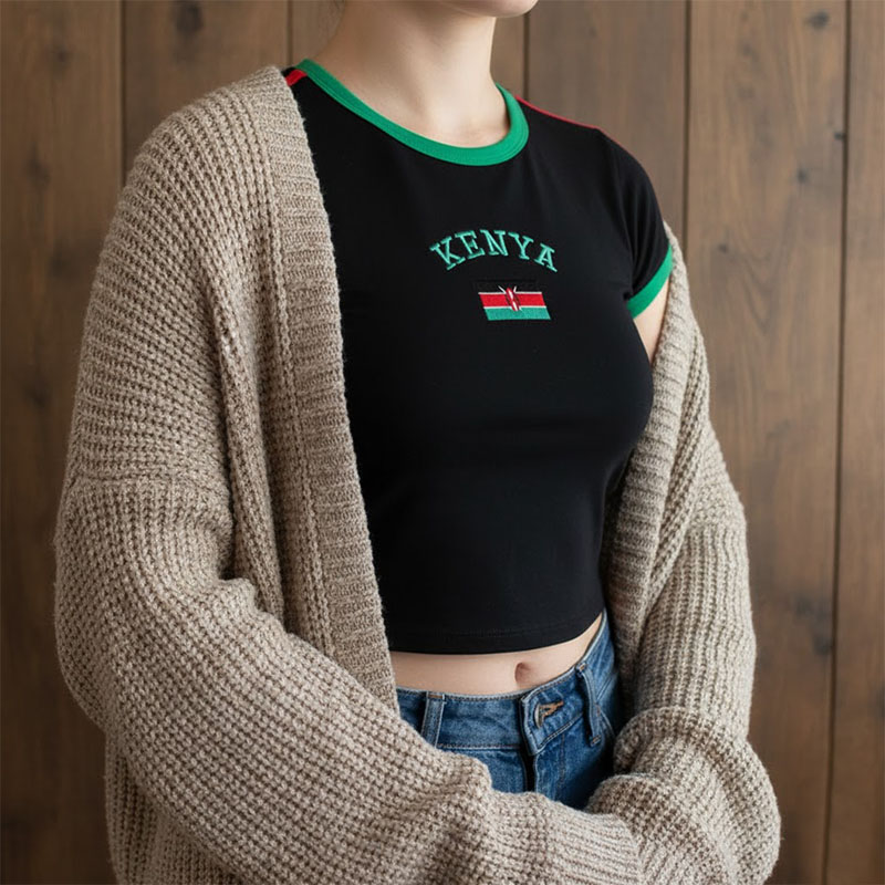 Kenya Printed Crop Top Y2K Sex - Street Fashion Kenya recension och pris