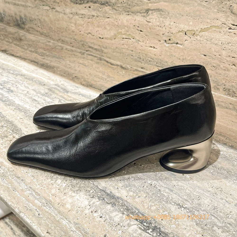 Genuine Leather Weird Heel Wom - Street Fashion Rome 2025 recension och pris