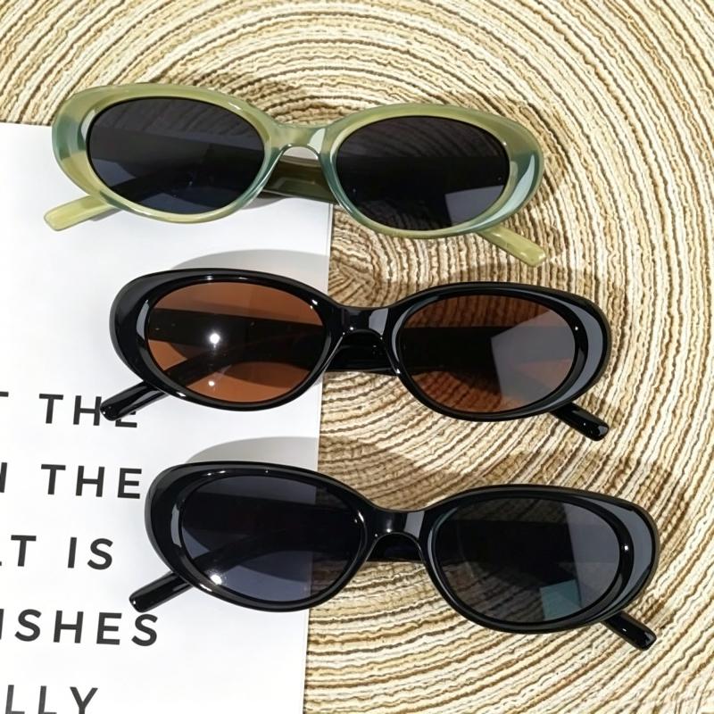 Retro Oval Sunglasses for Men  - Street Fashion Photo recension och pris