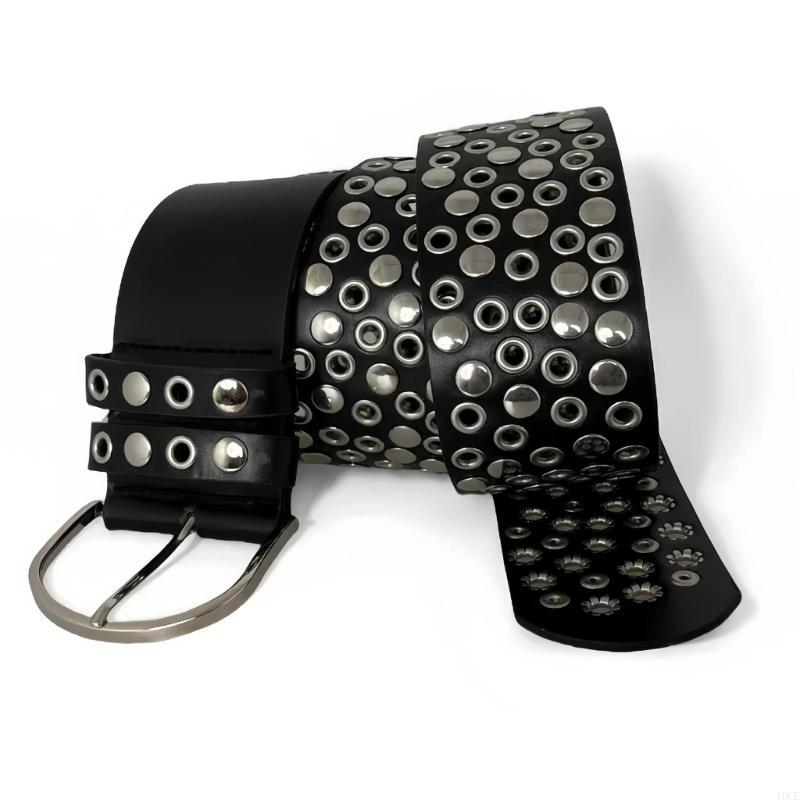 Punk Rivet Studded Belt with F - Street Fashion Reference recension och pris