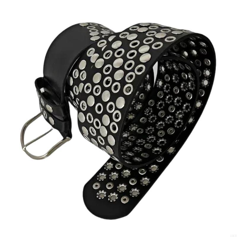 Punk Rivet Studded Belt with F - Street Fashion Reference recension och pris
