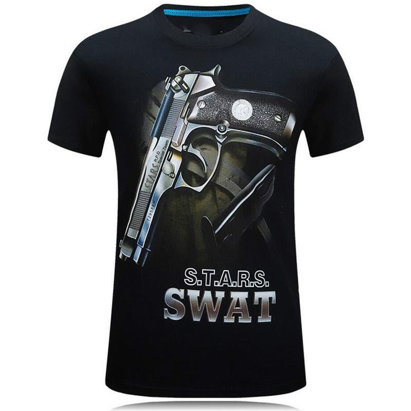 Tough Guy Style 3D Print T-shi - Street Fashion Guys recension och pris
