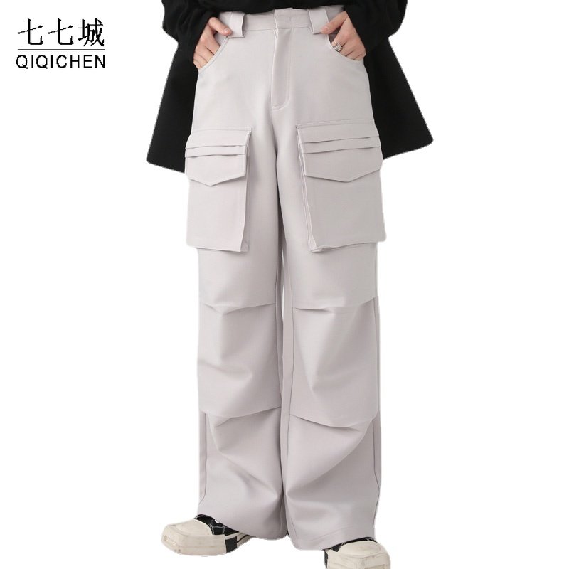 Vintage Cargo Pants Men Solid  - Cargo Pant Wide recension och pris