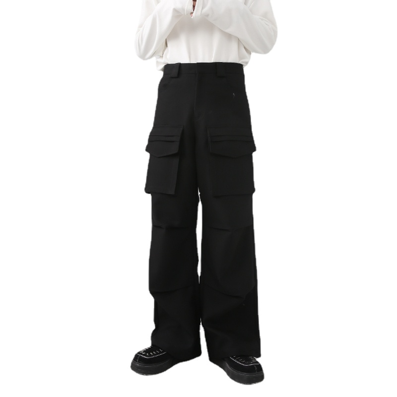 Vintage Cargo Pants Men Solid  - Cargo Pant Wide recension och pris