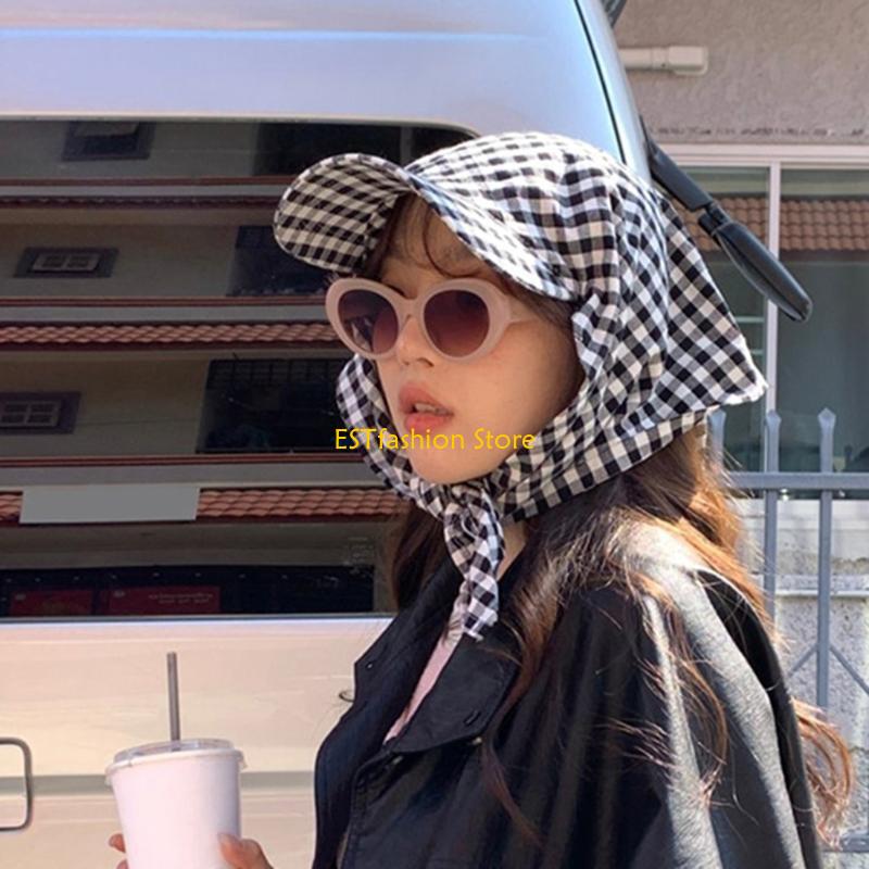 Y5GC Korean Styles Plaids Head - Street Fashion Reference recension och pris