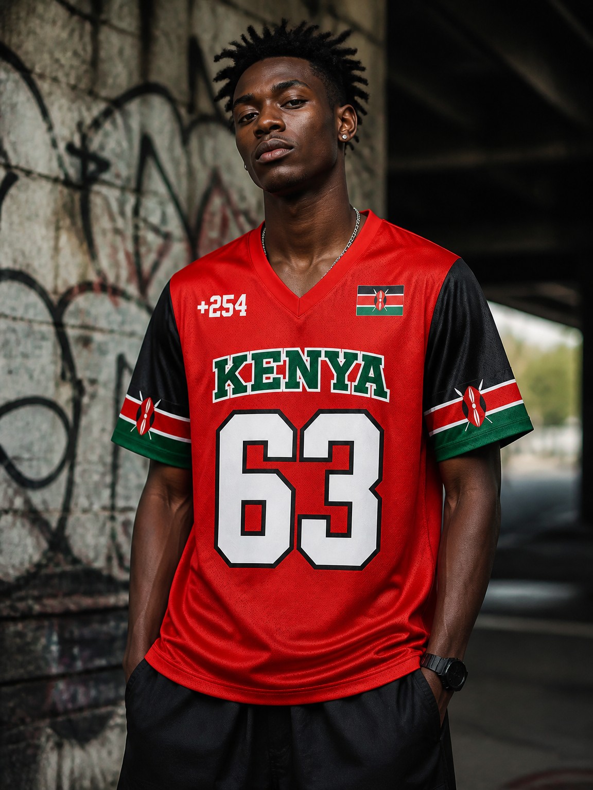 Men's Short-Sleeve Hip Hop Str - Street Fashion Kenya recension och pris