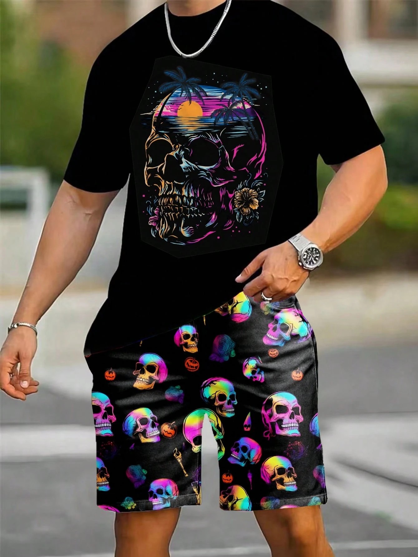 2026 Summer New Men's Short-Sl - Street Fashion Summer 2026 recension och pris